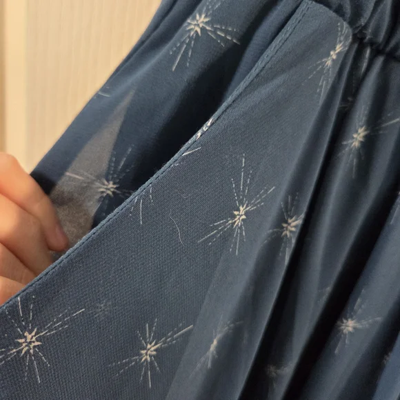 Torrid Midi Chiffon Pleated Dress- Size 0x - Picture 6 of 10